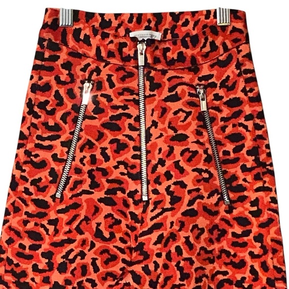 Mistress Rocks Bandage Leggings XS Red/ Black Punk Animal Print Stretchy Fitted - Picture 3 of 6